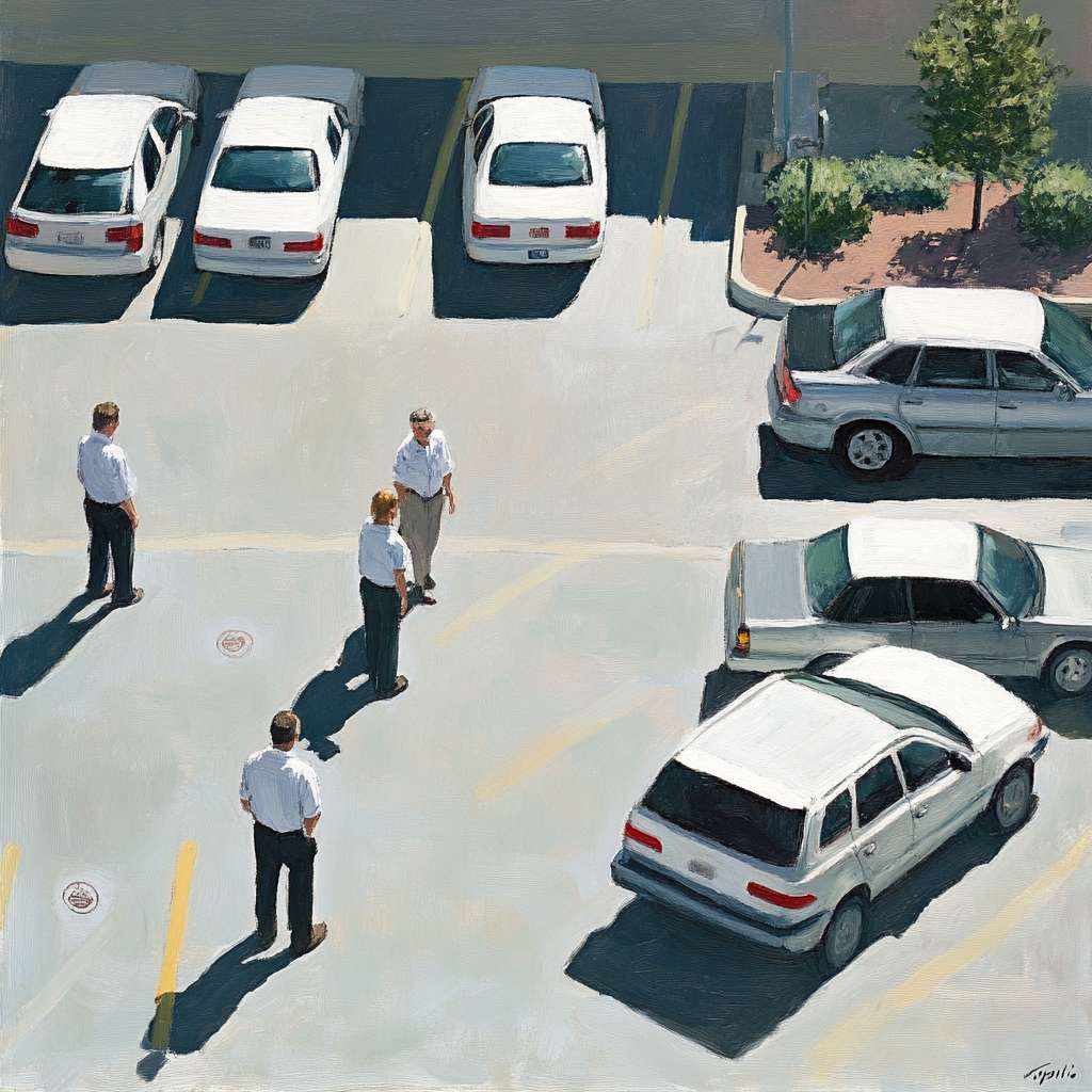 工作人员指挥停车 --ar 1:1 --v 6.1 --stylize 100 --fast