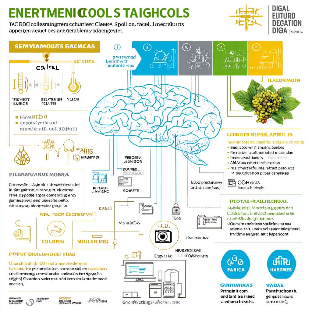 提示词:
"Create a technical schematic diagram for smart cold chain logistics, showing the link between environmental factors, product responses, sensor data, AI model, and decision actions. The diagram should be in a clean, modern style with a white background, suitable for an academic paper.
Key elements and flow:
1. **Environmental Factors Box**: On the left, include icons for temperature (thermometer), humidity (water droplet), gas concentration (molecule symbols for O2, CO2, ethylene), and light (sun icon). Label: 'Environmental Factors'.
2. **Product Responses Box**: Below environmental factors, show icons for physiological responses (respiring fruit icon), microbial growth (bacteria icon), and quality changes (wilting leaf icon). Label: 'Product Responses'.
3. **Sensor Data Box**: To the right of product responses, depict multimodal sensors (e.g., camera for visual, nose icon for olfactory, microphone for auditory) collecting data. Label: 'Sensor Data'.
4. **AI Model Box**: Above sensor data, illustrate a neural network diagram or brain icon with algorithms like 'CNN-LSTM' and 'PLSR'. Label: 'AI Model'.
5. **Decision Actions Box**: On the far right, show actions such as adjusting a thermostat (for temperature control), sending an alert (notification icon), and optimizing routes (map icon). Label: 'Decision Actions'.
Arrows indicate flow:
- Arrow from 'Environmental Factors' to 'Product Responses' (labeled 'Influences').
- Arrow from 'Product Responses' to 'Sensor Data' (labeled 'Monitored by').
- Arrow from 'Sensor Data' to 'AI Model' (labeled 'Input to').
- Arrow from 'AI Model' to 'Decision Actions' (labeled 'Triggers').
- Dashed arrow from 'Decision Actions' back to 'Environmental Factors' (labeled 'Feedback Loop').
Use a color scheme: blue for environmental factors, green for product responses, orange for sensor data, purple for AI model, and red for decision actions. Keep text clear and legible." --ar 1:1 --v 7 --stylize 100 --fast --no 水印