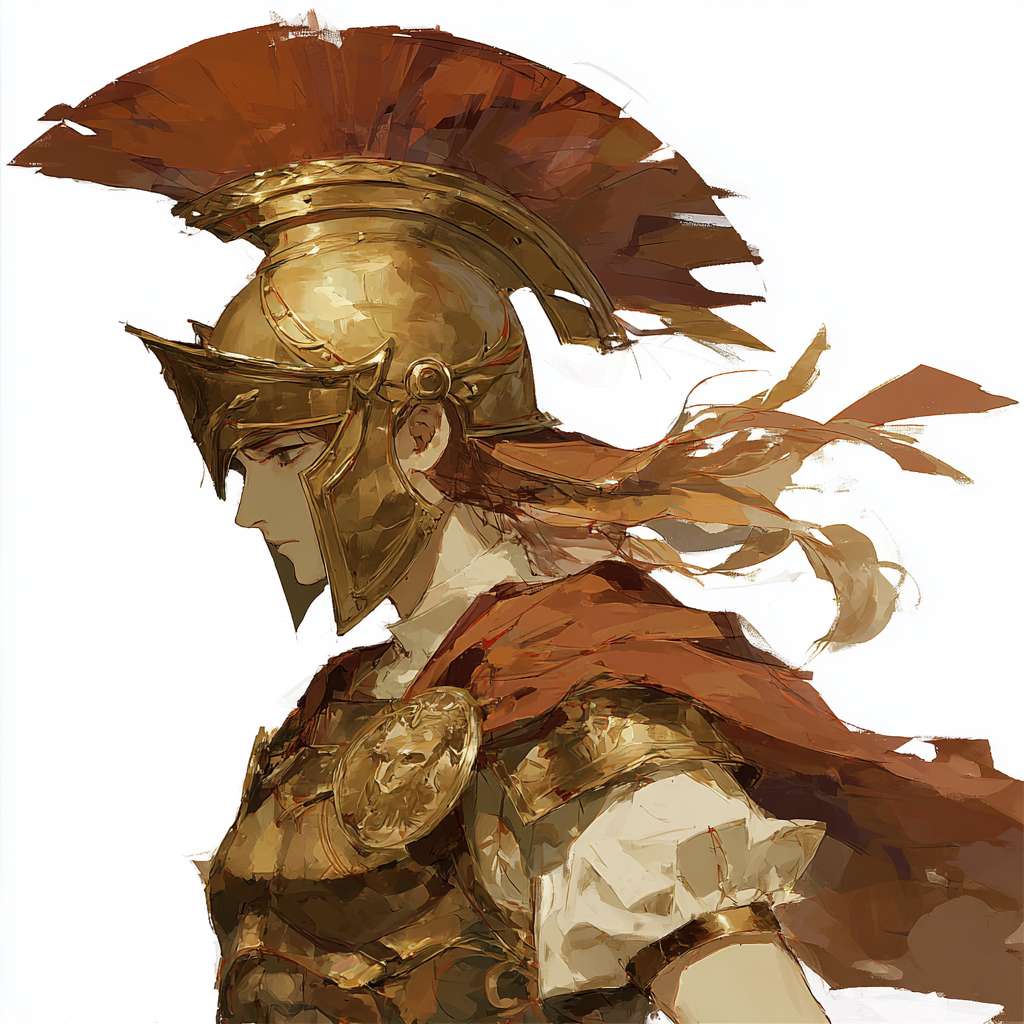 画一个 英雄 Agamemnon  迈锡尼王，希腊联军统帅 --ar 1:1 --v 7 --stylize 100 --fast --sref https://img-xpc-mj0.xpccdn.com/prod/upload/c8cf25a3-3236-4402-881f-a8a2bd102df0/b6566455-29d9-47b7-bad3-ccb74b64c21c.png~tplv-5yakomv5zn-auto-v1%3A1024%3A0%3Aq75.jpg --sw 500 --no 水印