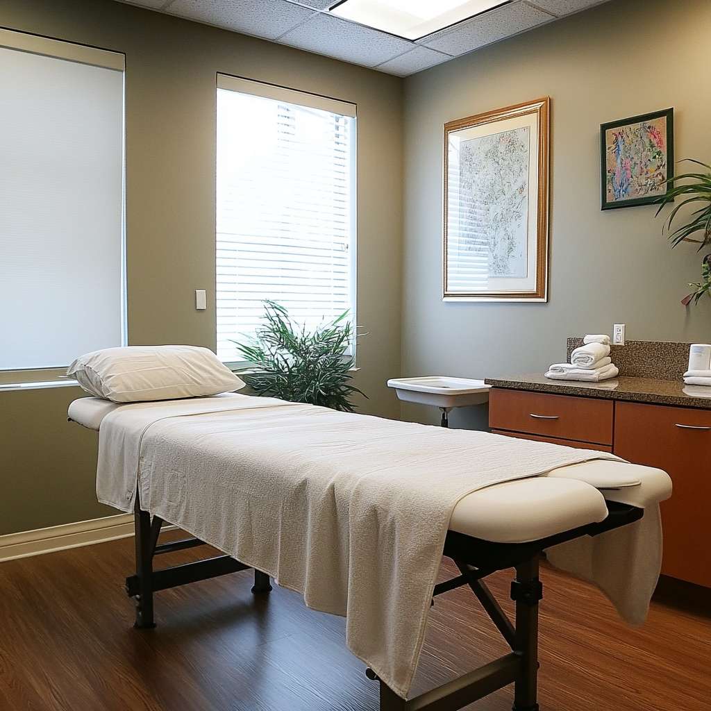 理疗按摩 --ar 1:1 --v 6.1 --stylize 100 --fast