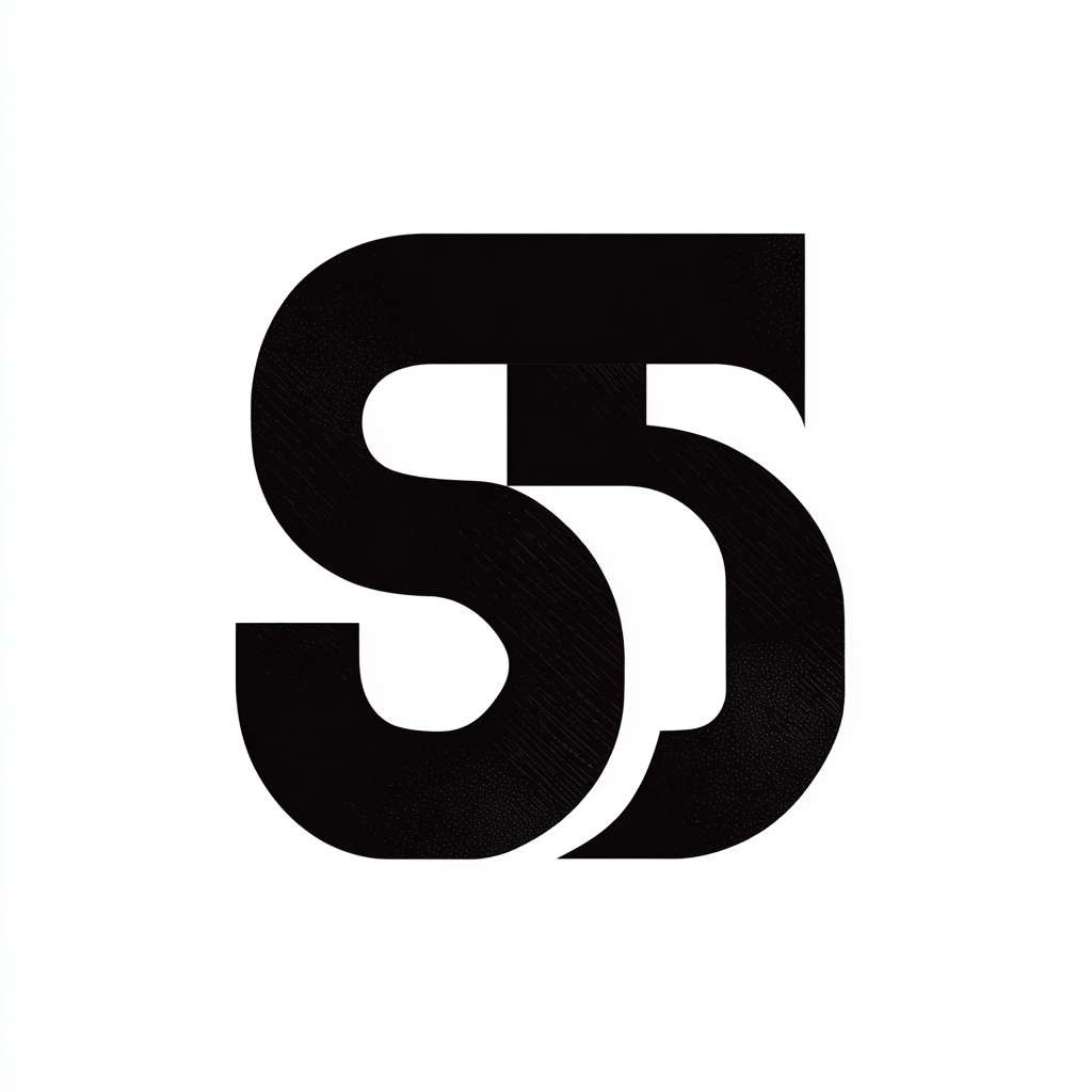 用字母S和D，设计时代广告的LOGO --ar 1:1 --v 7 --stylize 100 --fast --no 水印