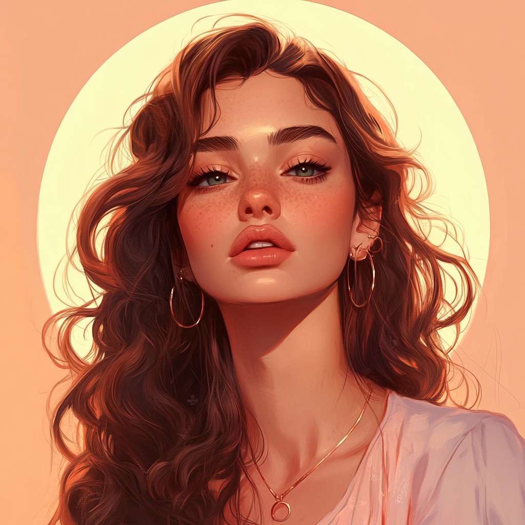 我准备做一个女性励志的ip，可以给我生成一个相符的头像吗 --ar 1:1 --v 6.1 --stylize 100 --fast