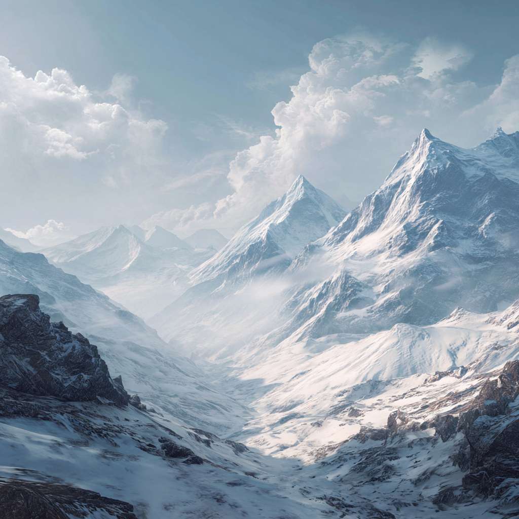 西藏雪山草原美丽磅礴壁纸背景图 --ar 1:1 --v 7 --stylize 100 --fast --no 水印