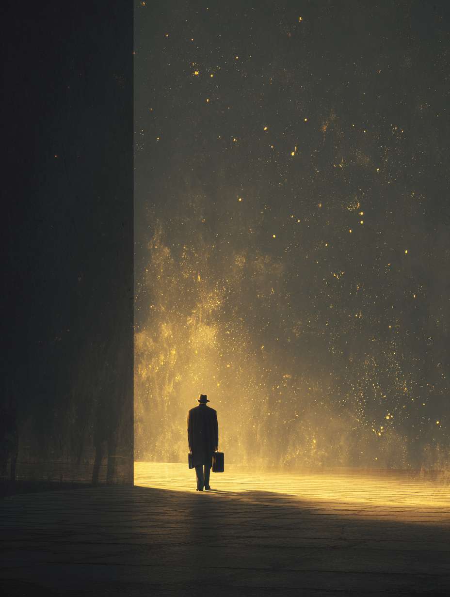 帮我生成几张关于职场迷茫的图片 --ar 3:4 --v 7 --stylize 100 --fast --no 水印