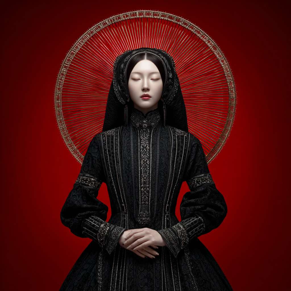 宫女皇宫异能 --ar 1:1 --v 7 --stylize 100 --fast --no 水印