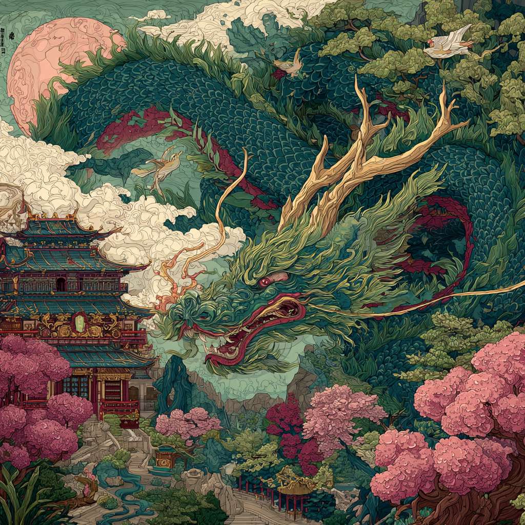 生成一张中国的龙 --ar 1:1 --v 7 --stylize 100 --fast --no 水印