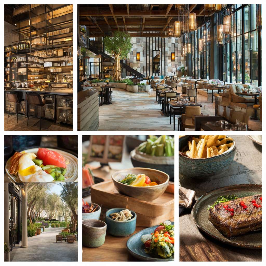 酒店餐厅真实早餐宣传图片大量 --ar 1:1 --v 7 --stylize 100 --fast --no 水印