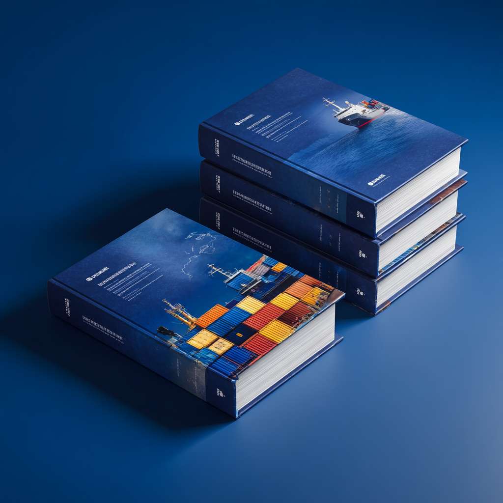 帮我设计三个封面方案，书名是《国际航运管理基础》 --ar 1:1 --v 7 --stylize 100 --fast --no 水印