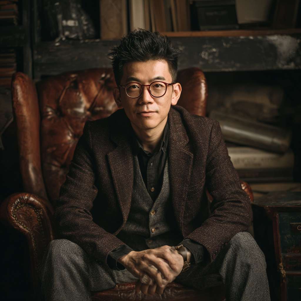 设计一款复古邮局门脸，有个驻足的地方可以吸引游客打卡，要求复古又时尚，有亮点，还可以坐下打卡 --ar 1:1 --v 7 --stylize 100 --fast --no 水印