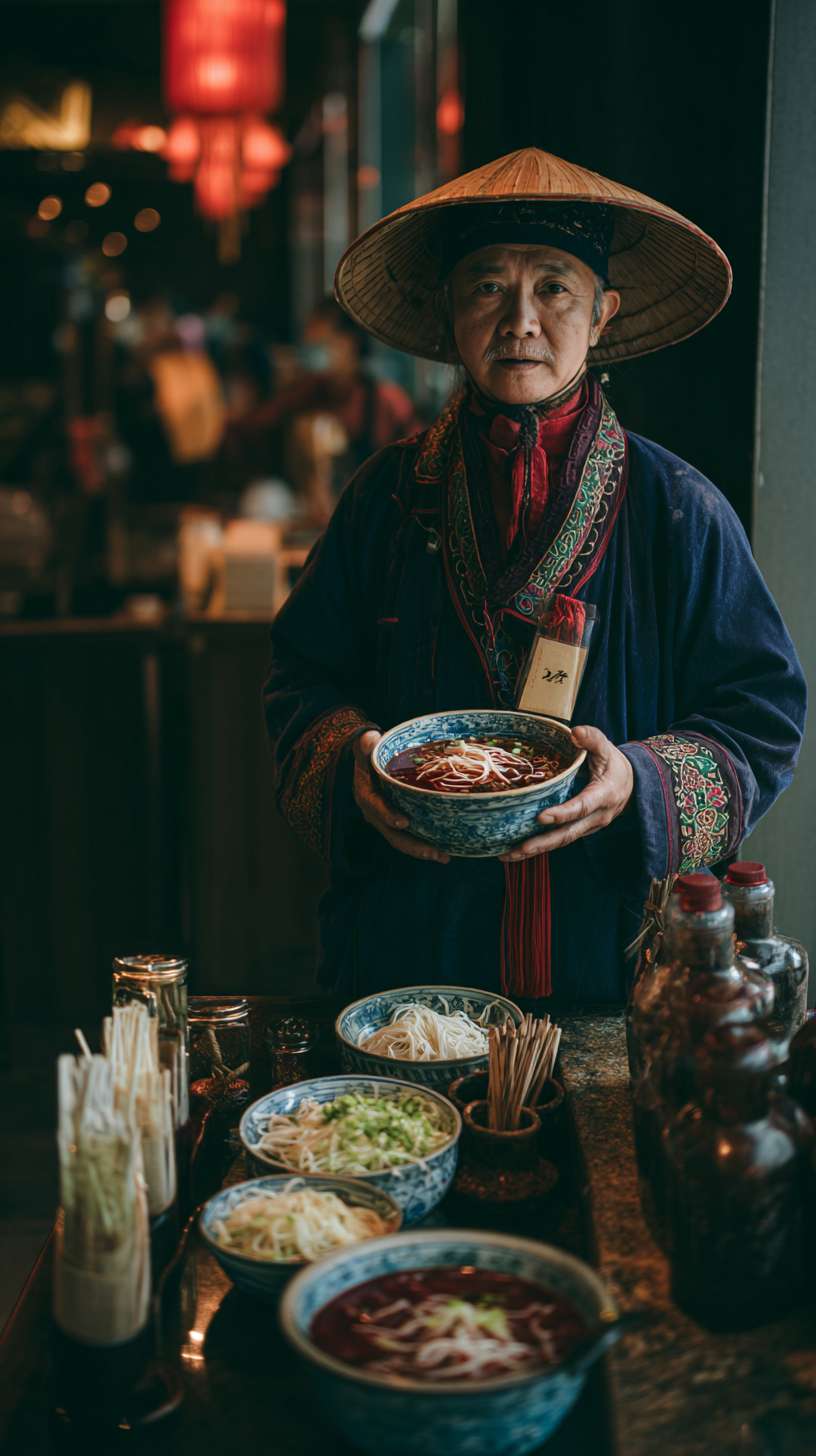 云南过桥米线 --ar 9:16 --v 7 --stylize 100 --fast --no 水印