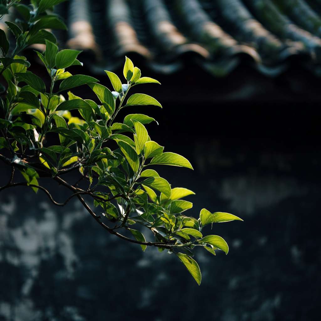 主色调是明亮的墨绿色，可以是一个物体。构图简洁，美学素质高 --ar 1:1 --v 7 --stylize 100 --fast --no 水印