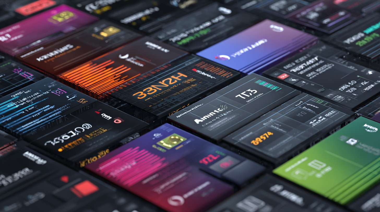 "Animate 75+ AI accelerator cards (Nvidia, Kunlun, Suiyuan, etc.) rising from the ground like tiles. Each card displays a unique logo and technical specs in floating text. Add a grid overlay with dynamic resource allocation bars." --ar 16:9 --v 7 --stylize 100 --fast