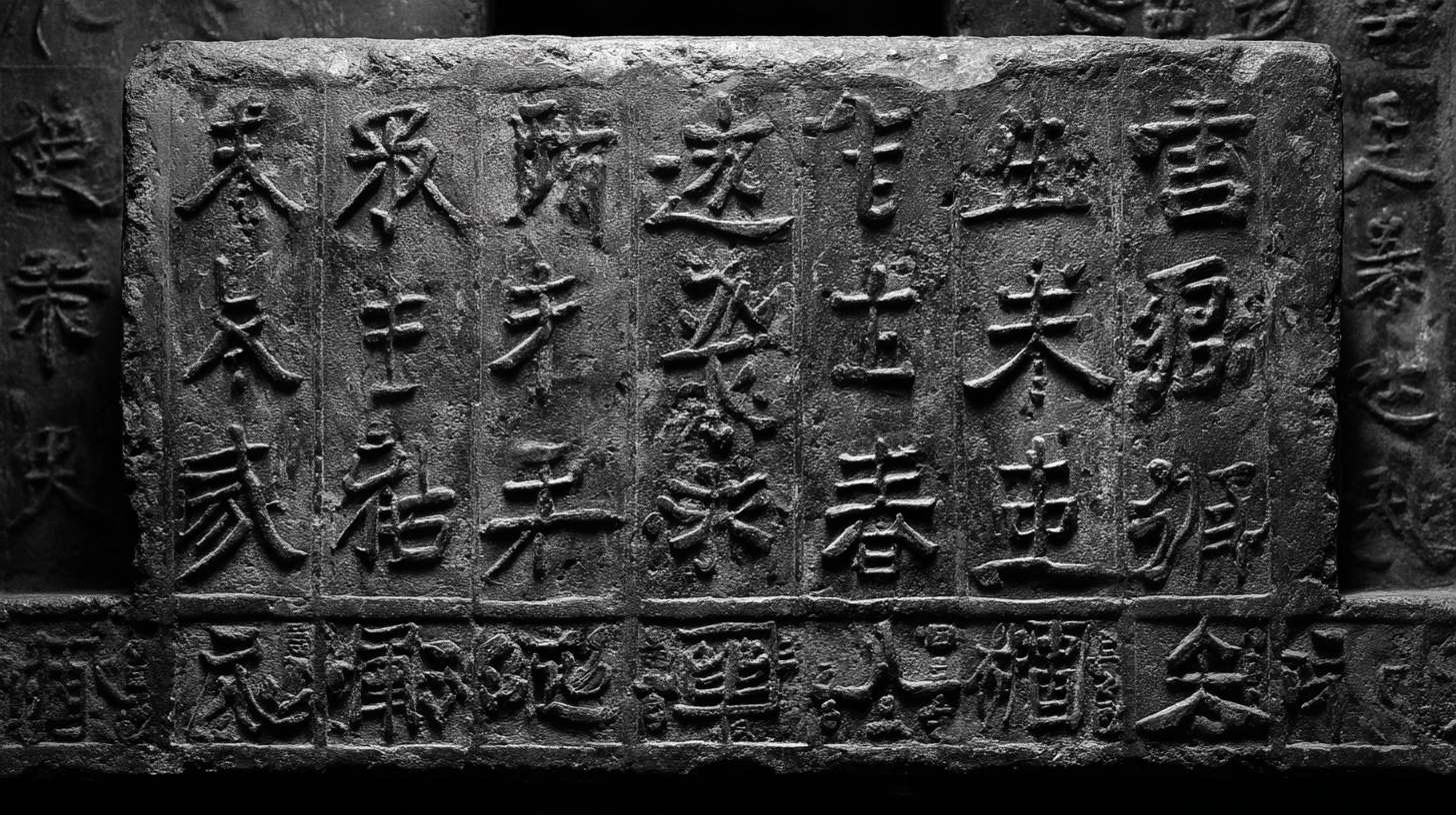 天下有道，丘不与易也。立体字盘，三维立体效果，古代字体 --ar 16:9 --v 7 --stylize 100 --fast --no 水印