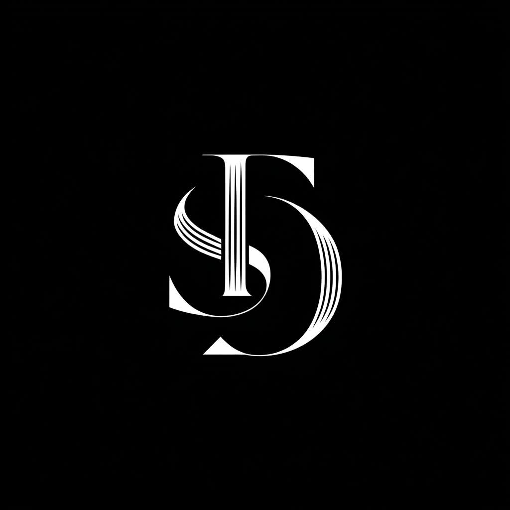 用字母S和D，设计时代广告的LOGO --ar 1:1 --v 7 --stylize 100 --fast --no 水印