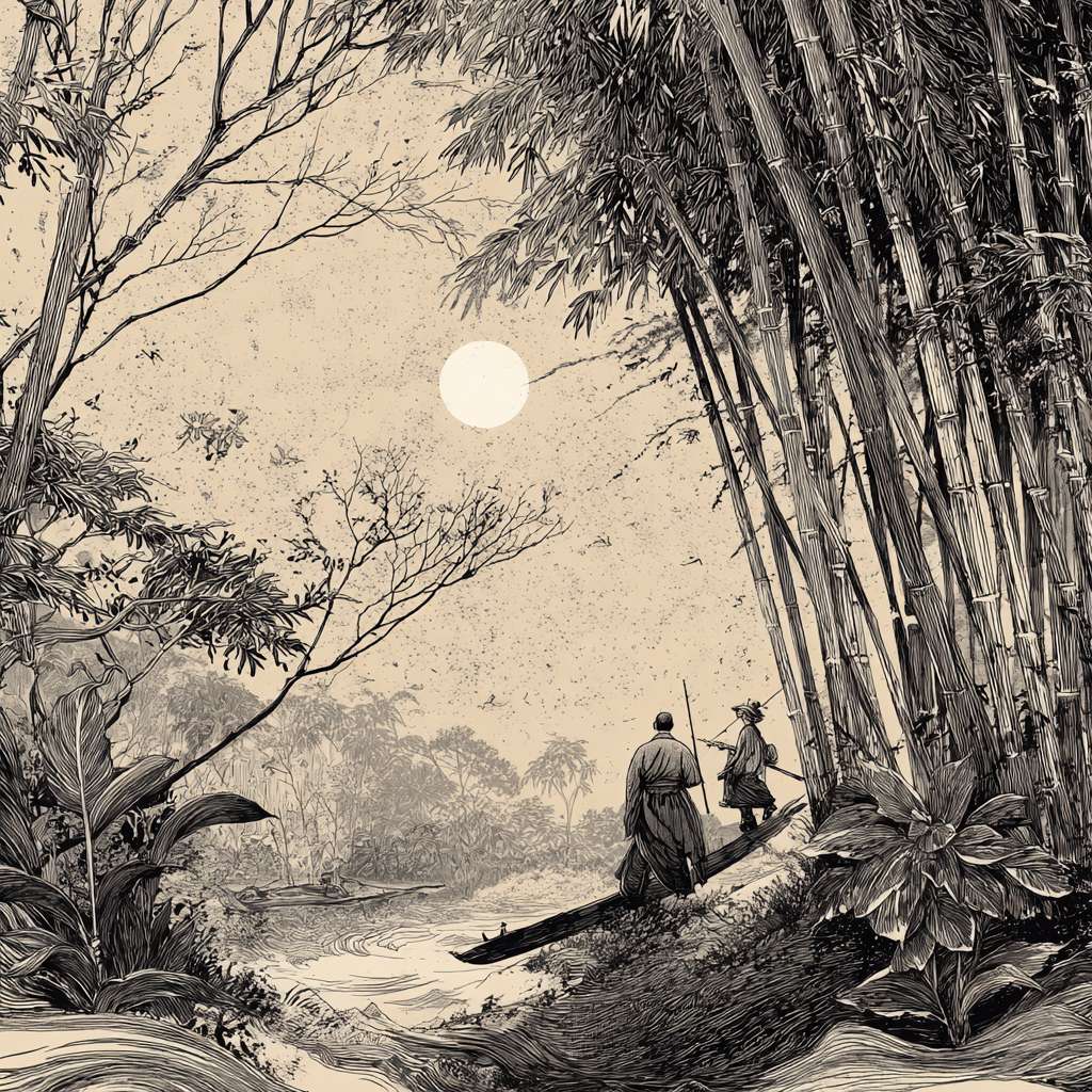 道法自然简笔画 --ar 1:1 --v 7 --stylize 100 --fast --no 水印