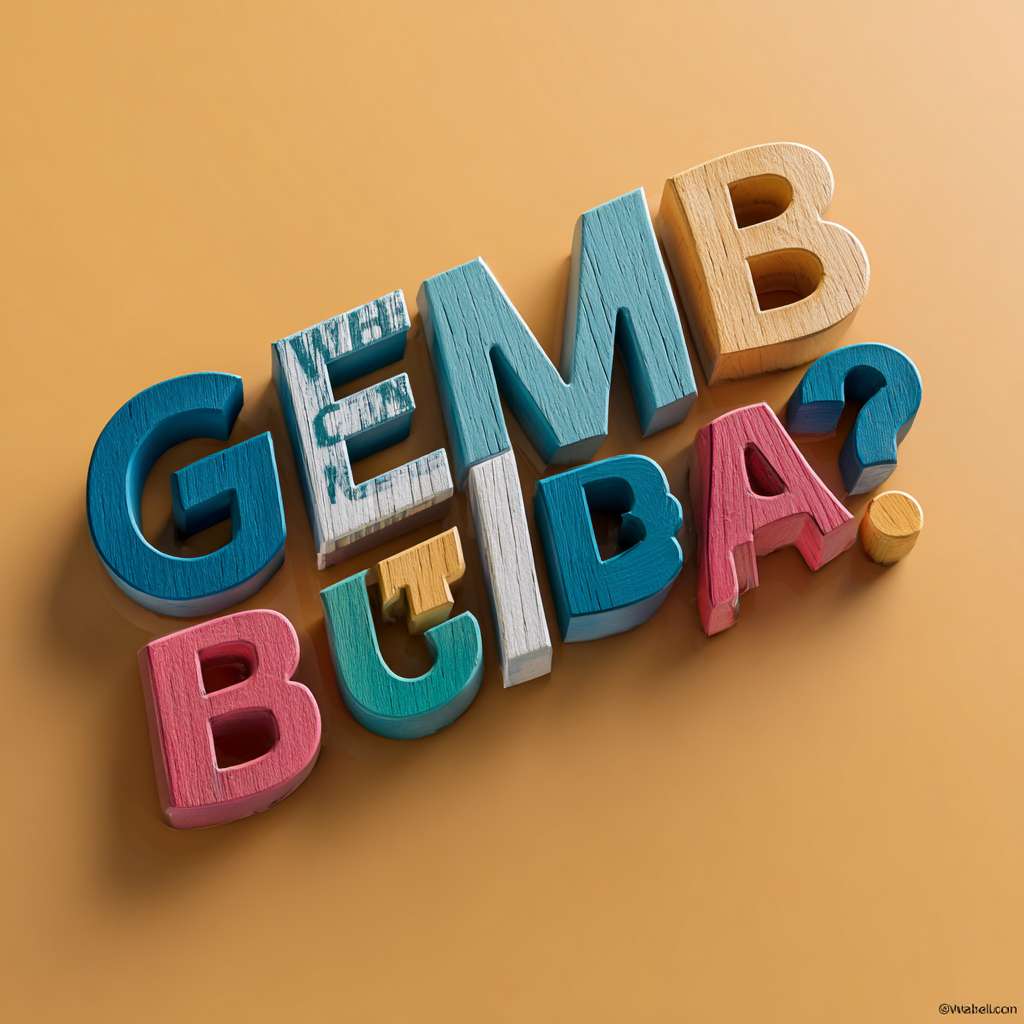 用 "What is GEMBA?"输出一张图，纯色背景，立体文字 --ar 1:1 --v 7 --stylize 100 --fast --no 水印