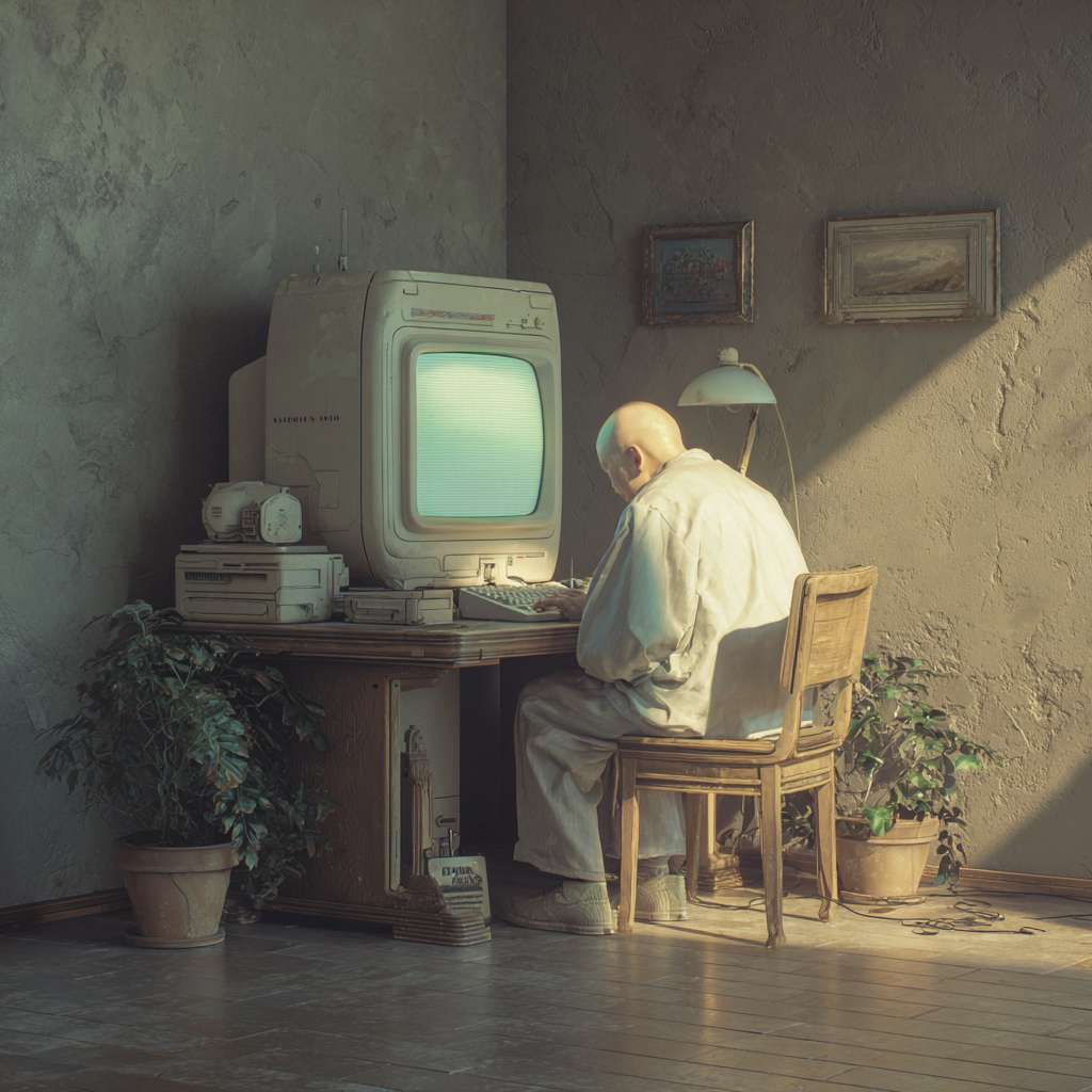 融入电脑桌上 --ar 1:1 --v 7 --stylize 100 --fast --no 水印