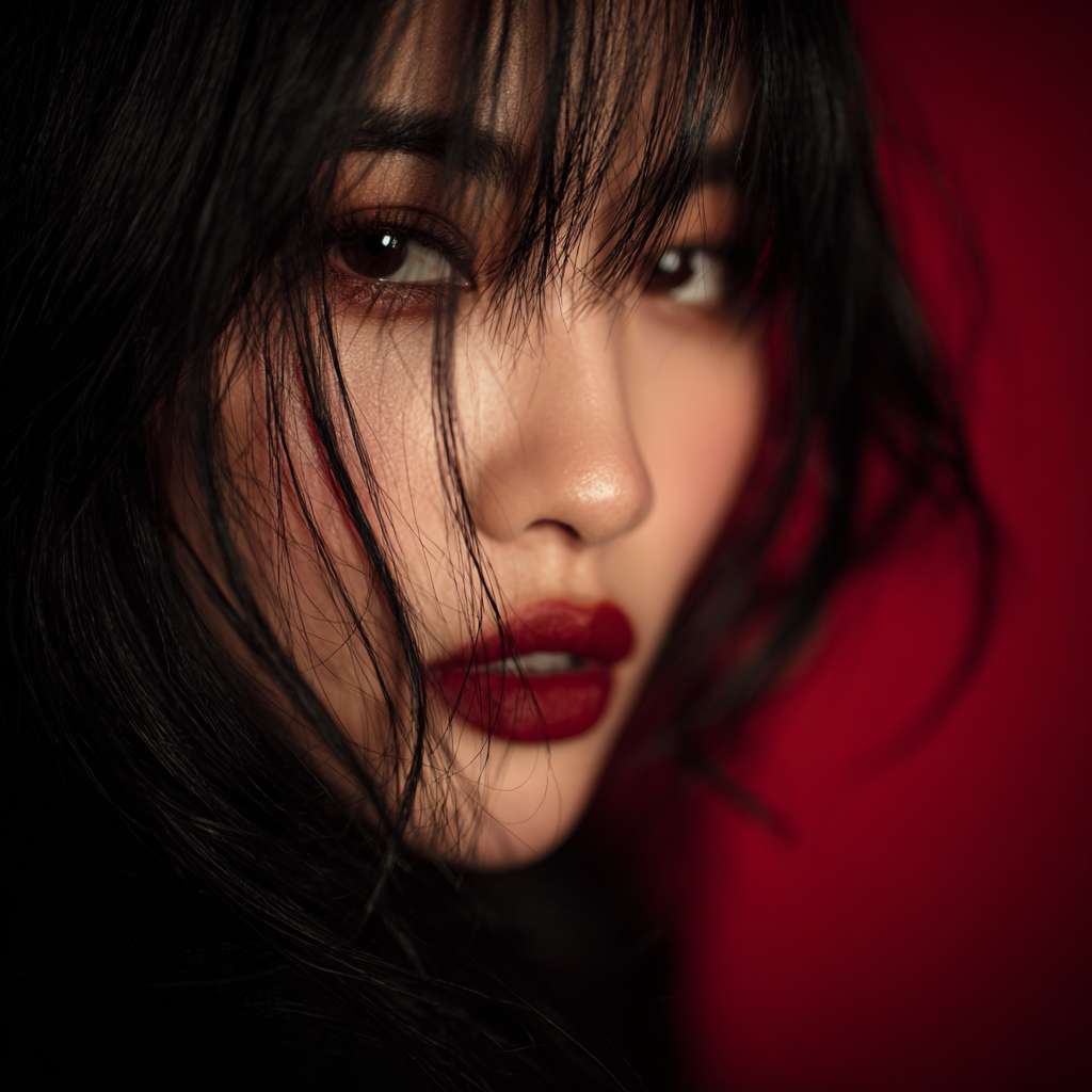 Asian beauty, fine skin, sexy, high resolution, professional photograph --ar 1:1 --v 7 --stylize 100 --fast
