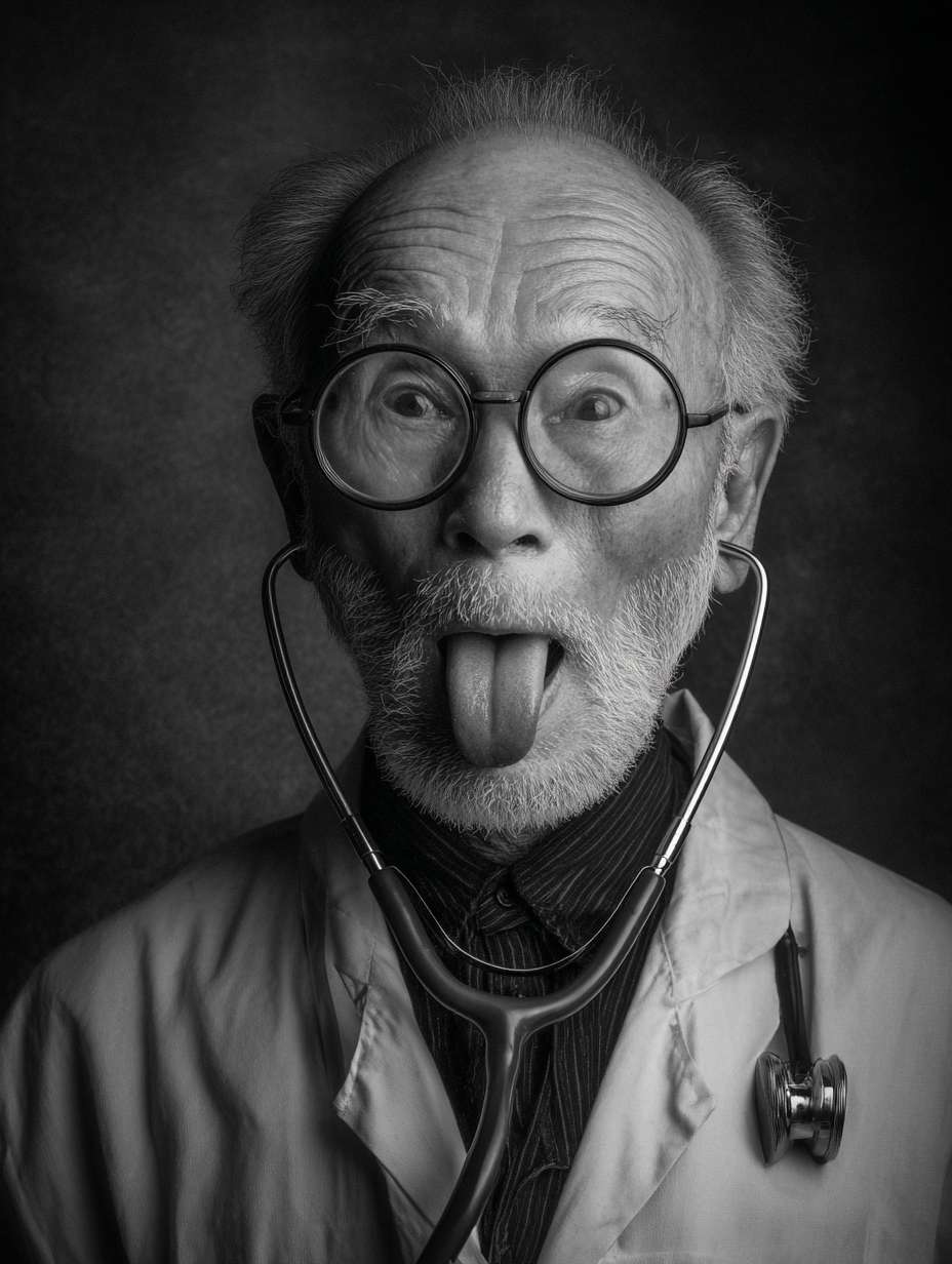 图片要体现舌诊的主题，专业背书 --ar 3:4 --v 7 --stylize 100 --fast --no 水印