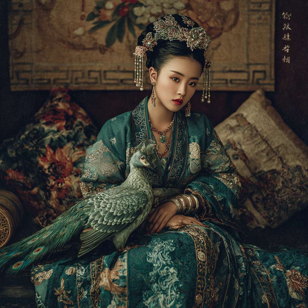 把放置与召唤游戏中貂蝉转成真人图片 --ar 1:1 --v 7 --stylize 100 --fast --no 水印