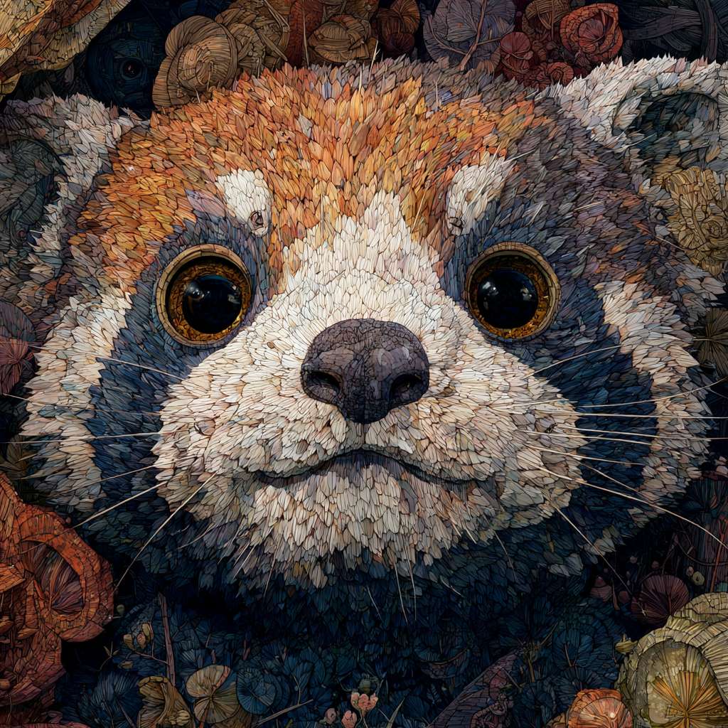 一只熊猫 --ar 1:1 --v 7 --stylize 100 --fast --no 水印