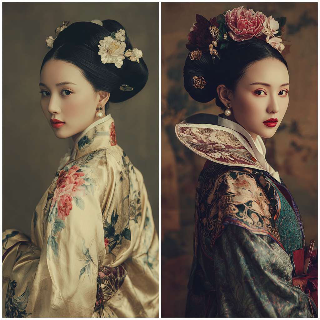 美女艺术作品 --ar 1:1 --v 7 --stylize 100 --fast --no 水印