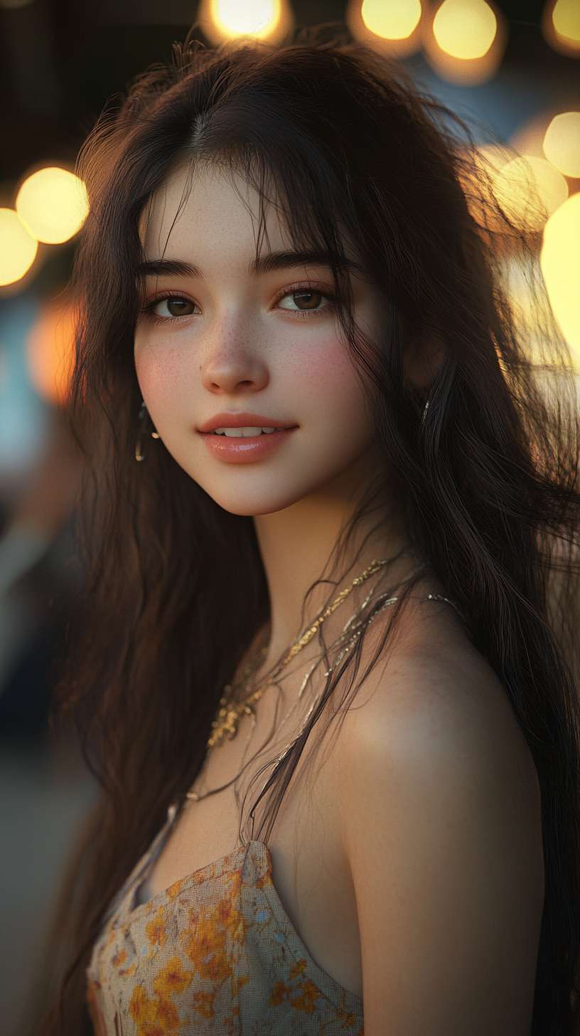 Beauty, girl, cute, fine skin, smile, full-body, thin, sexy, outdoor, high resolution, professional photograph --ar 9:16 --v 6.1 --stylize 100 --fast