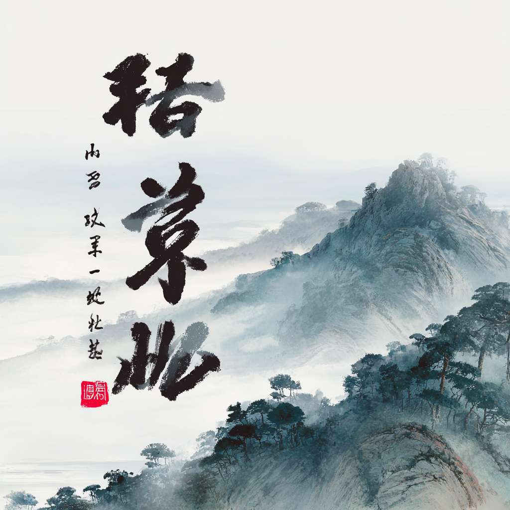 在一章以道德经为背景的白纸上，写上一下内容：🌬️ 正念呼吸法  
① 吸气4秒（默念“静”）  
② 屏息2秒（想开心事）  
③ 呼气6秒（想象压力离开） --ar 1:1 --v 7 --stylize 100 --fast --no 水印