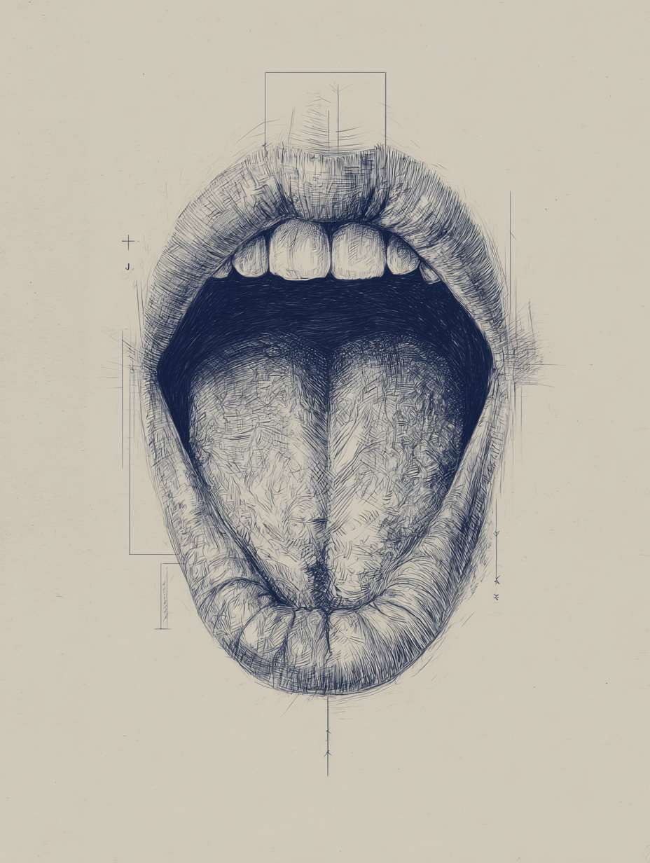 图片要体现舌诊的主题，专业背书 --ar 3:4 --v 7 --stylize 100 --fast --no 水印