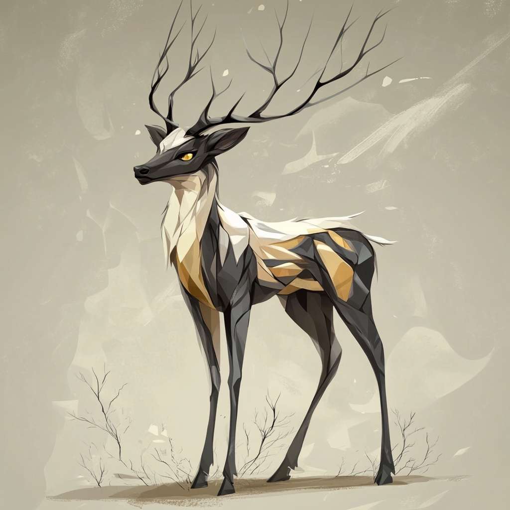 生成二次元人物，具有鹿的特征 --ar 1:1 --v 6.1 --stylize 100 --fast