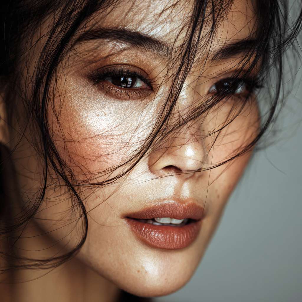 Asian beauty, fine skin, sexy, high resolution, professional photograph --ar 1:1 --v 7 --stylize 100 --fast
