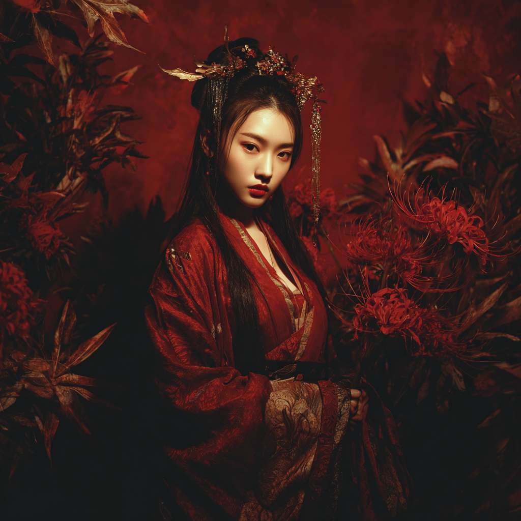 宫女皇宫异能 --ar 1:1 --v 7 --stylize 100 --fast --no 水印