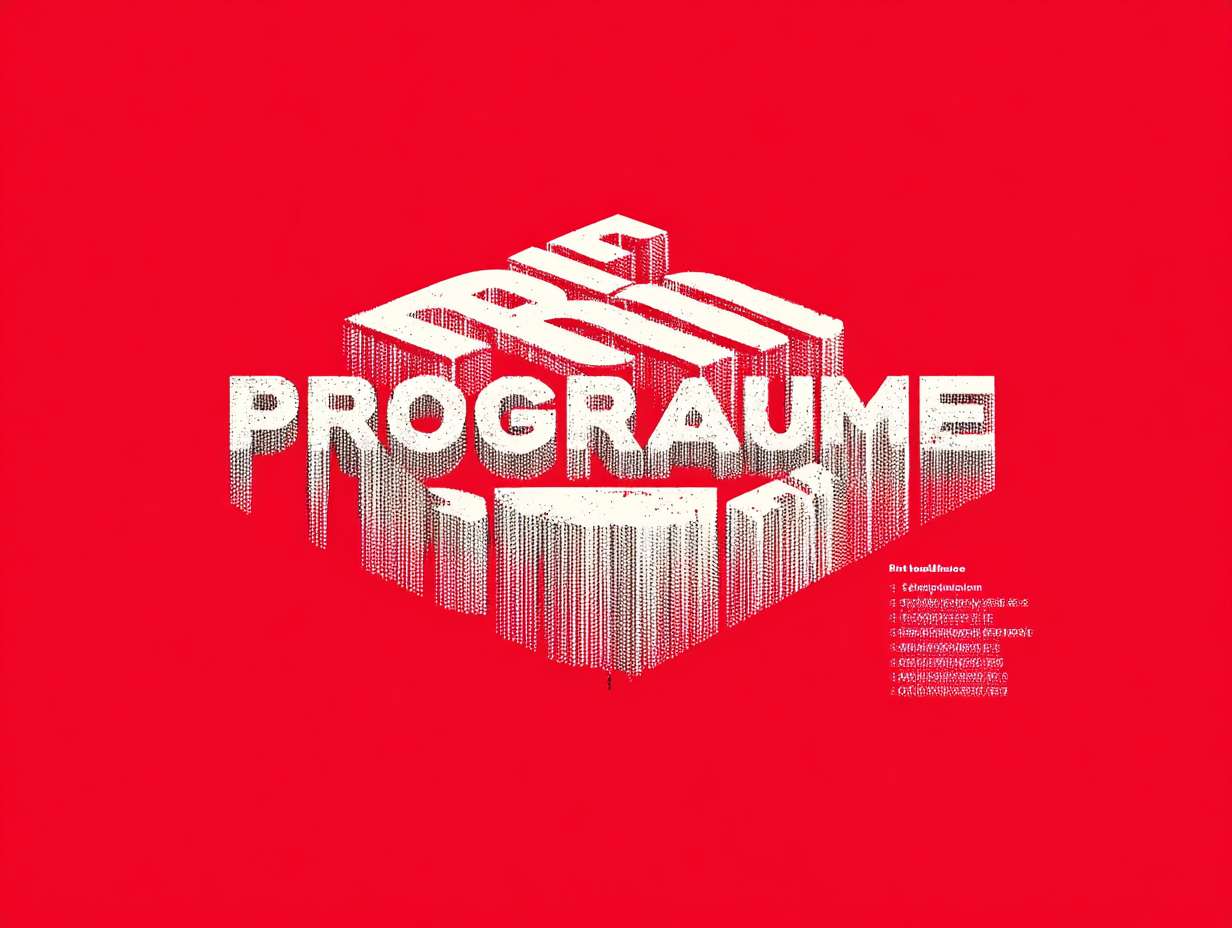 “Programme→Platform” 生成一个立体logo字素材 --ar 4:3 --v 7 --stylize 100 --fast --no 水印
