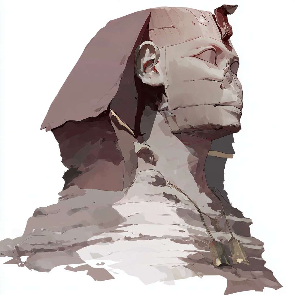 画一个怪物 Sphinx 狮身人面，有翼 --ar 1:1 --v 7 --stylize 100 --fast --sref https://img-xpc-mj0.xpccdn.com/prod/upload/0e900aab-3e26-4bbb-bce6-93c6874990e5/4.png~tplv-5yakomv5zn-auto-v1%3A1024%3A0%3Aq75.jpg::5 https://img-xpc-mj0.xpccdn.com/prod/upload/45cd969c-5425-4cab-99cd-f8f94162a2a9/553cdbcb-c8e4-488d-ad70-76821d97b6a1.png~tplv-5yakomv5zn-auto-v1%3A1024%3A0%3Aq75.jpg::1.3 --sw 315 --no 水印