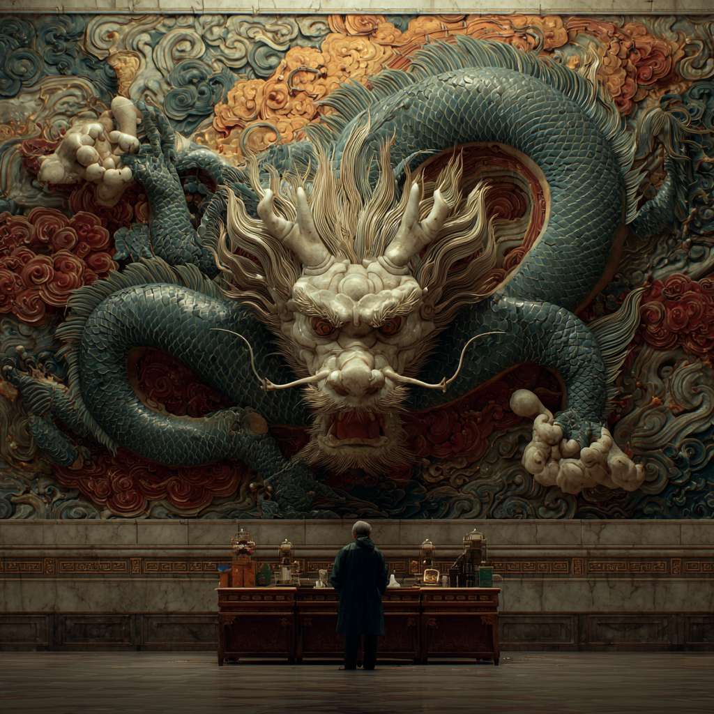 生成一张中国的龙 --ar 1:1 --v 7 --stylize 100 --fast --no 水印