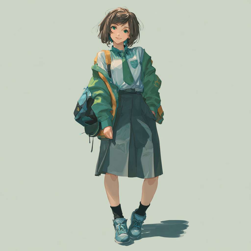 家庭教师温柔知性工服 --ar 1:1 --v 7 --stylize 100 --fast --no 水印