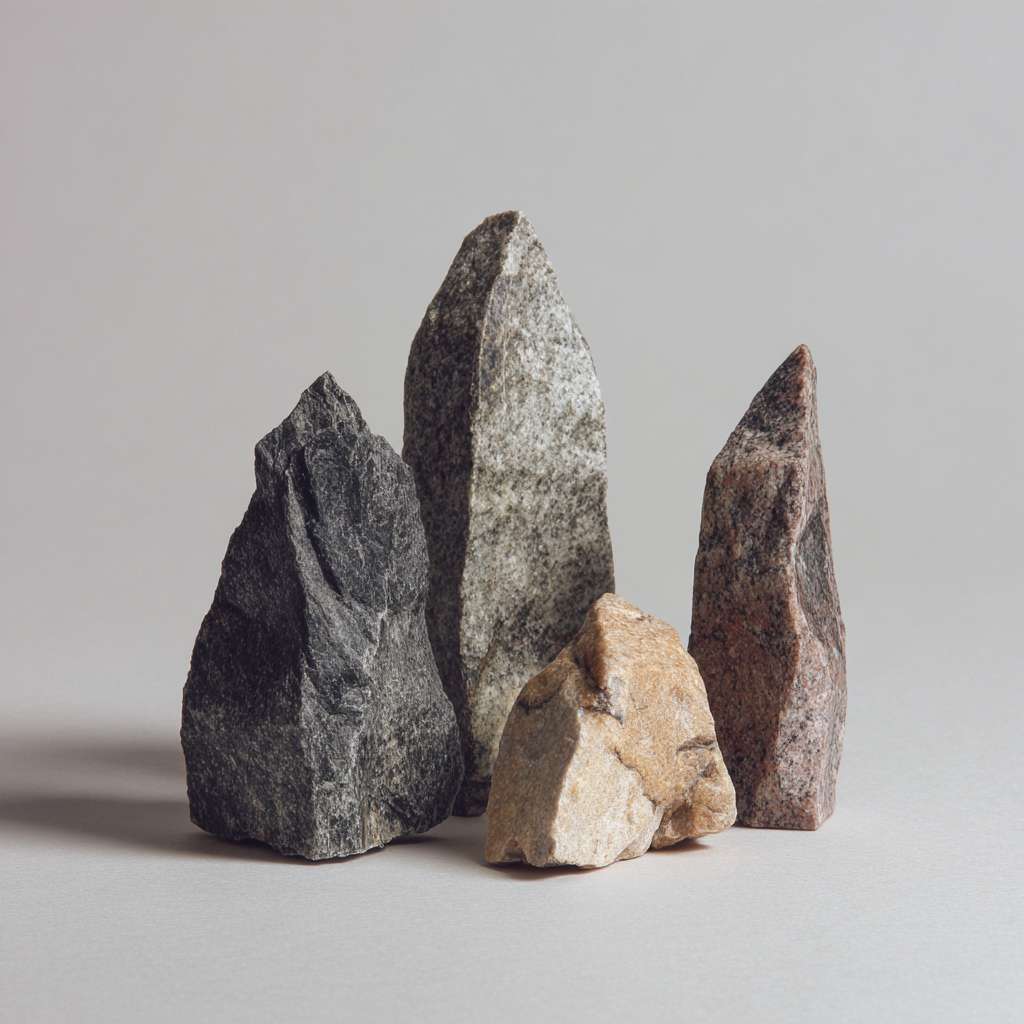 生成手绘风石头，要求自然生成的石头，很小，不是很高，有颜色，没有背景，是很普通的石头，手绘风，俯视视角，简约风 --ar 1:1 --v 7 --stylize 100 --fast --no 水印