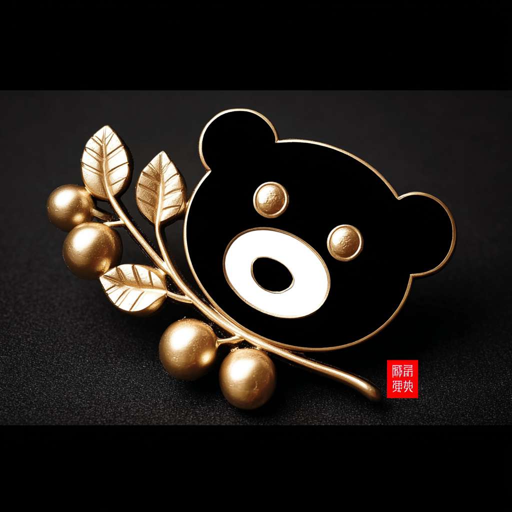 https://img-xpc-mj0.xpccdn.com/prod/upload/dc2ec1ab-0c6b-445c-801c-d75609c74128/%E6%88%AA%E5%B1%8F2025-07-23%2014.41.04.png~tplv-5yakomv5zn-auto-v1%3A1024%3A0%3Aq75.jpg 将参考形象变成铜质金属徽章，金属质感，细节精雕细琢，质感精美高级，艺术美感，表面镭反射光。 --ar 1:1 --v 7 --stylize 100 --fast --iw 1 --no 水印