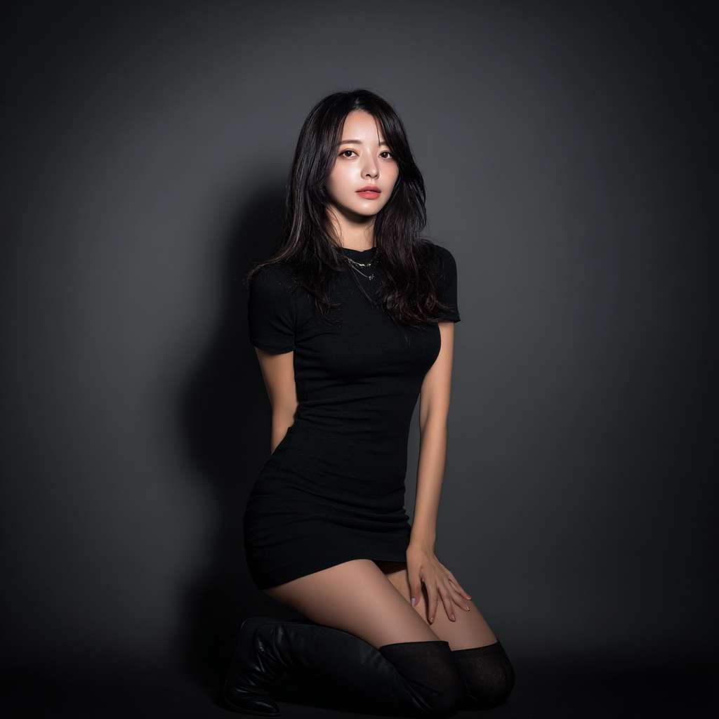 美女，摄影高级别，全身照，大长腿，身材比例协调 --ar 1:1 --v 7 --stylize 100 --fast --no 水印