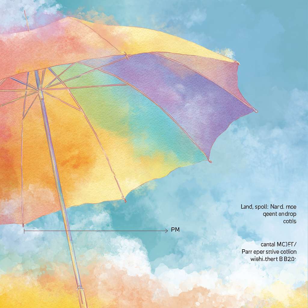 画布:A4 竖版(210×297 mm),300 dpi,出血 3 mm。
背景层(最底层)
径向渐变:从中心 #FFF8E1(暖黄)柔和过渡到边缘 #B3E5FC(雾蓝),再用软刷轻轻扫入少量 #C8E6C9(淡绿)做不规则云朵状晕染,保持明亮。
叠加 15% 颗粒纹理(油画布纹),让颜色带“厚涂”质感但不过度抢眼。
主体层(中上层)
① 伞
位置:画面上 1/3 处居中,伞顶距上边缘约 45 mm。
造型:童趣但简洁——八片圆角伞瓣,瓣尖微圆;每瓣填色 #64B5F6(柔蓝),边缘 2 pt 描边 #FFEC3D(暖黄),瓣与瓣之间留 1 mm 空隙,显得透气。
伞柄:奶白色 #FFFCF5,线条圆润,尾部画一颗 6 mm 的淡黄色小星星,增加童趣。
体积:在伞的左下侧加 20% 不透明度的柔蓝阴影,右下侧加 10% 不透明度的暖黄反光,营造油画厚涂的“厚”感。
② 手
位置:伞正下方,双手合围成“捧”形,手指微微弯曲,整体呈倒三角构图,与伞形成“保护罩”。
比例:大手(成人)手指占画面宽度 60%,小手(2-3 岁)只占大手 45%,突出“守护”。
颜色:大手用 #FFDBB4(温暖肤色),小手用 #FFDFC4(稍浅),指缝与关节处用 30% 透明度的 #E6A88C 轻扫暗部,再叠 10% 透明度的 #FFEC3D 做边缘光,呈现油画笔触感。
细节:指甲不画,避免写实;手腕消失在画面下边缘,让视觉更聚焦。
文字层(最上层)
主标题「守护童心,与爱同行」
字体:思源黑体 Heavy,字距加 20,全大写;填充 #1A237E(深海蓝),叠 5% 纹理;外描 2 pt #FFEC3D 提升醒目度。
位置:画面下 1/4 处居中,底边距 25 mm。
副标题「用心撑起保护伞,让每个孩子都出彩」
字体:思源黑体 Regular,字距加 10,大小为主标题的 55%;颜色 #0D47A1(比主标题稍亮),无描边。
位置:主标题下方 8 mm 处居中。
整体微调
在伞顶部加 3 条 30% 不透明度的暖黄“阳光射线”,呈 15° 扇形向下,强化“希望”感。
整个画面再叠 8% 的淡黄色柔光层,统一色调,确保“明亮”而非“灰旧”。 --ar 1:1 --v 7 --stylize 100 --fast --no 水印