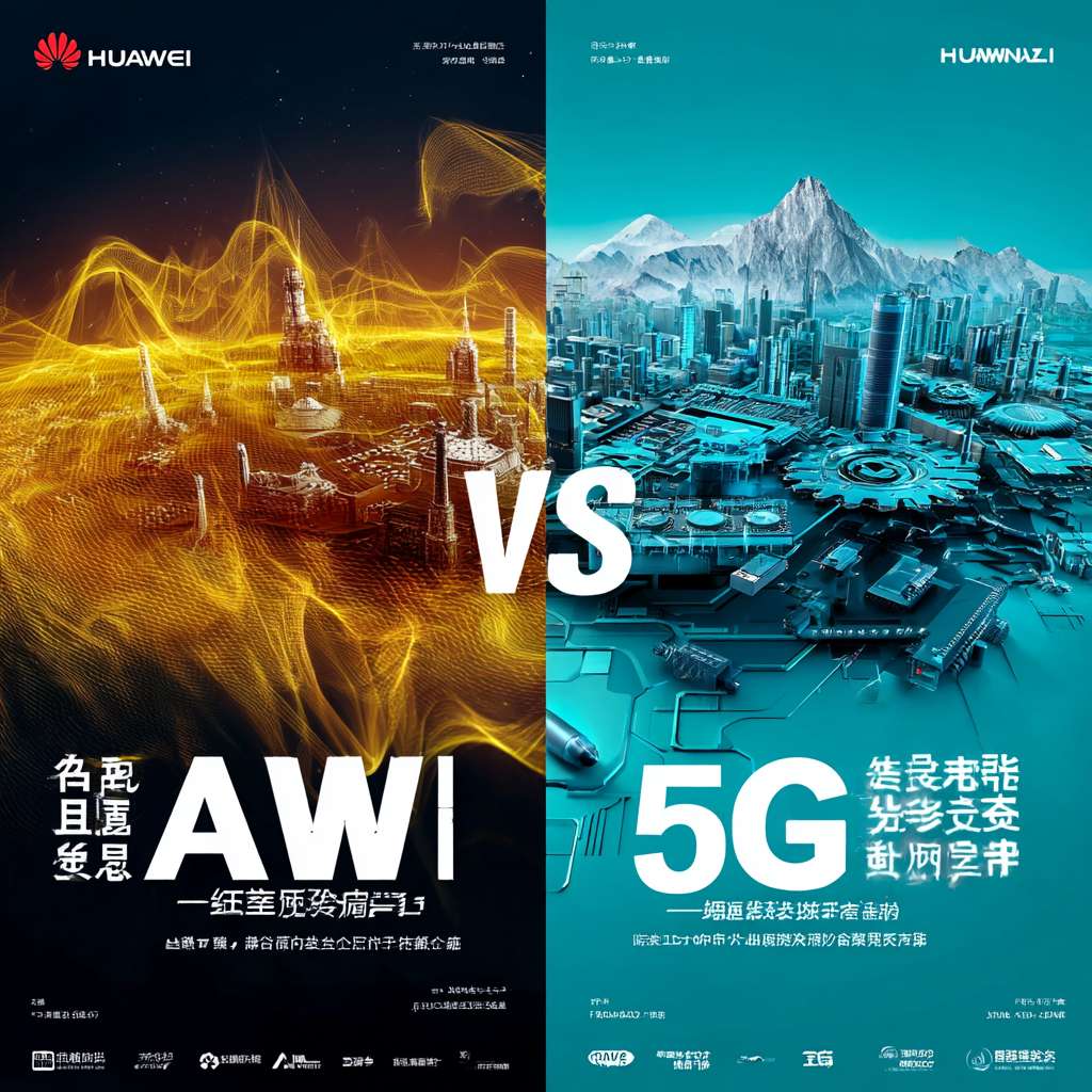 主题名称：
《双螺旋：商业造浪者 vs 技术开凿者》

视觉核心元素：

结构布局

左侧（马云）：

金色/橙色渐变浪潮（象征电商生态扩张）

阿里巴巴LOGO变形为数据流，连接地球仪（全球化）

背景融入杭州西湖剪影（创业起点）

右侧（任正非）：

深蓝色钢铁齿轮与芯片电路（象征硬科技）

华为LOGO与5G信号波穿透世界地图

背景叠加深圳特区建筑轮廓与雪山（危机感）

中央分界：

用算盘与量子计算机的融合图标象征传统与未来的碰撞

动态细节

马云侧漂浮破碎的英语试卷（高考失利）与“让天下没有难做的生意”书法字

任正非侧嵌入军事风格简报（“华为的冬天”警告）与C&C08交换机设计图

整体风格

赛博朋克中国风：霓虹灯牌显示“51 vs 59”总分，背景加入若隐若现的改革开放标语（如“发展是硬道理”）

材质：磨砂金属质感打底，关键元素用光效突出

🖼️ 推荐视觉参考
色彩方案：

马云侧：橙红→金色渐变（激情/颠覆）

任正非侧：深蓝→银灰渐变（冷峻/坚韧）

可商用素材关键词：

“Cyberpunk Chinese landscape”

“Tech wave vs industrial gear”

“Abstract digital economy background”

✨ 高级版设计增强建议
交互设计（如需PPT/网页版）：

鼠标悬停马云区域时浮现电商交易数据流

点击任正非区域弹出5G专利地图

数据可视化：

用动态折线图对比二人关键年份的营收/研发投入

此设计将二人差异转化为视觉对抗与互补，暗喻中国数字经济与硬科技的双轮驱动。 --ar 1:1 --v 7 --stylize 100 --fast --no 水印