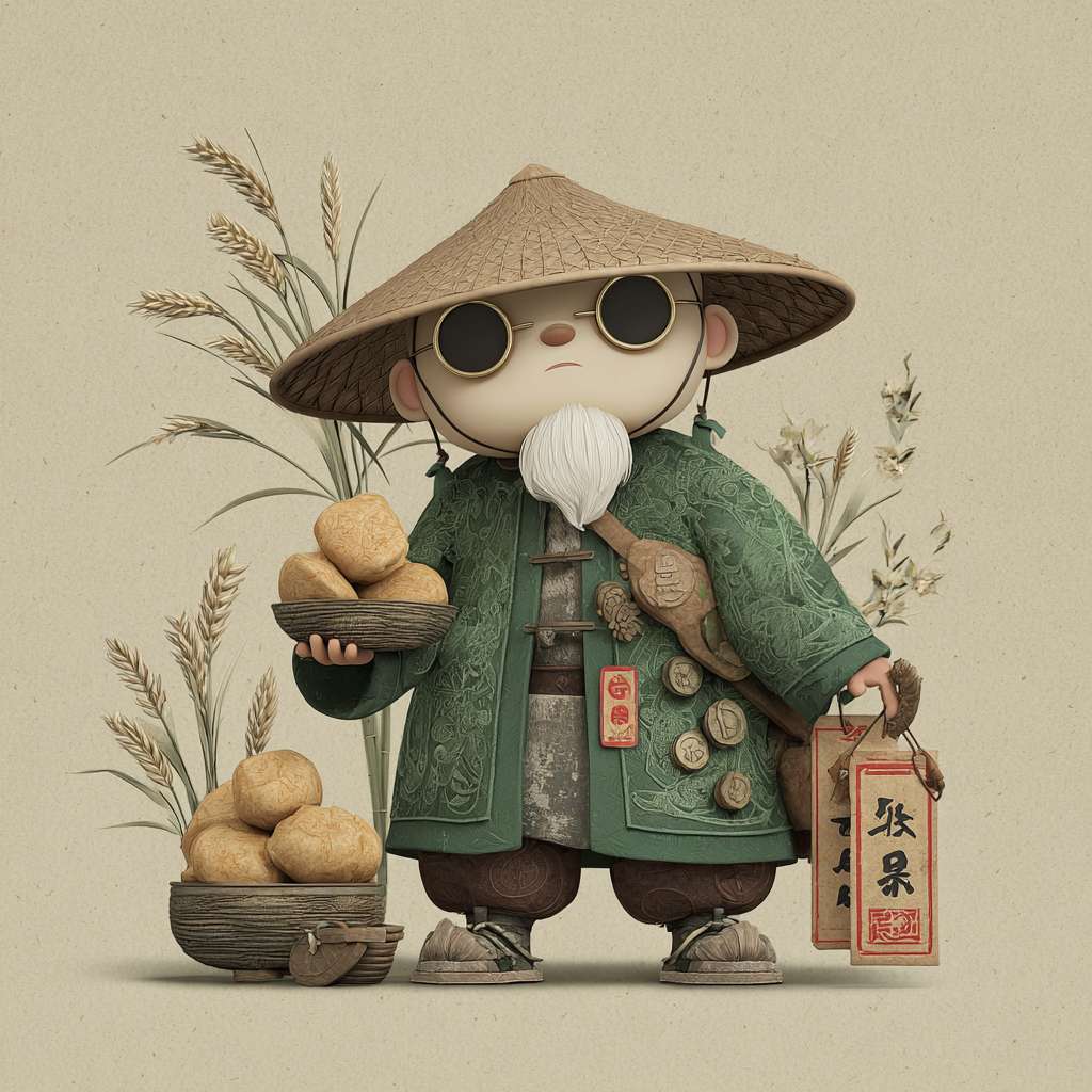 馒头币 --ar 1:1 --v 7 --stylize 100 --fast --no 水印