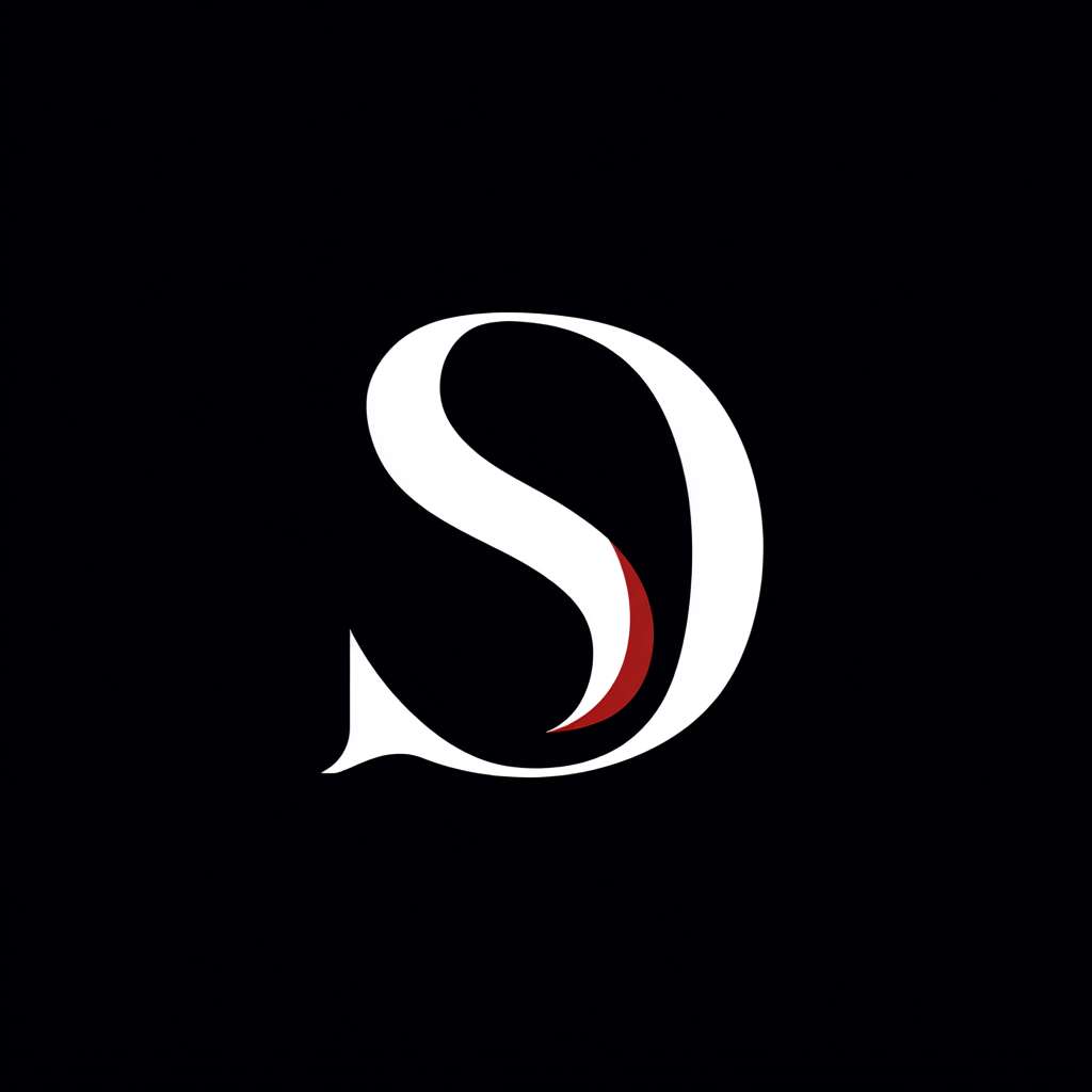 用字母S和D，设计时代广告的LOGO --ar 1:1 --v 7 --stylize 100 --fast --no 水印