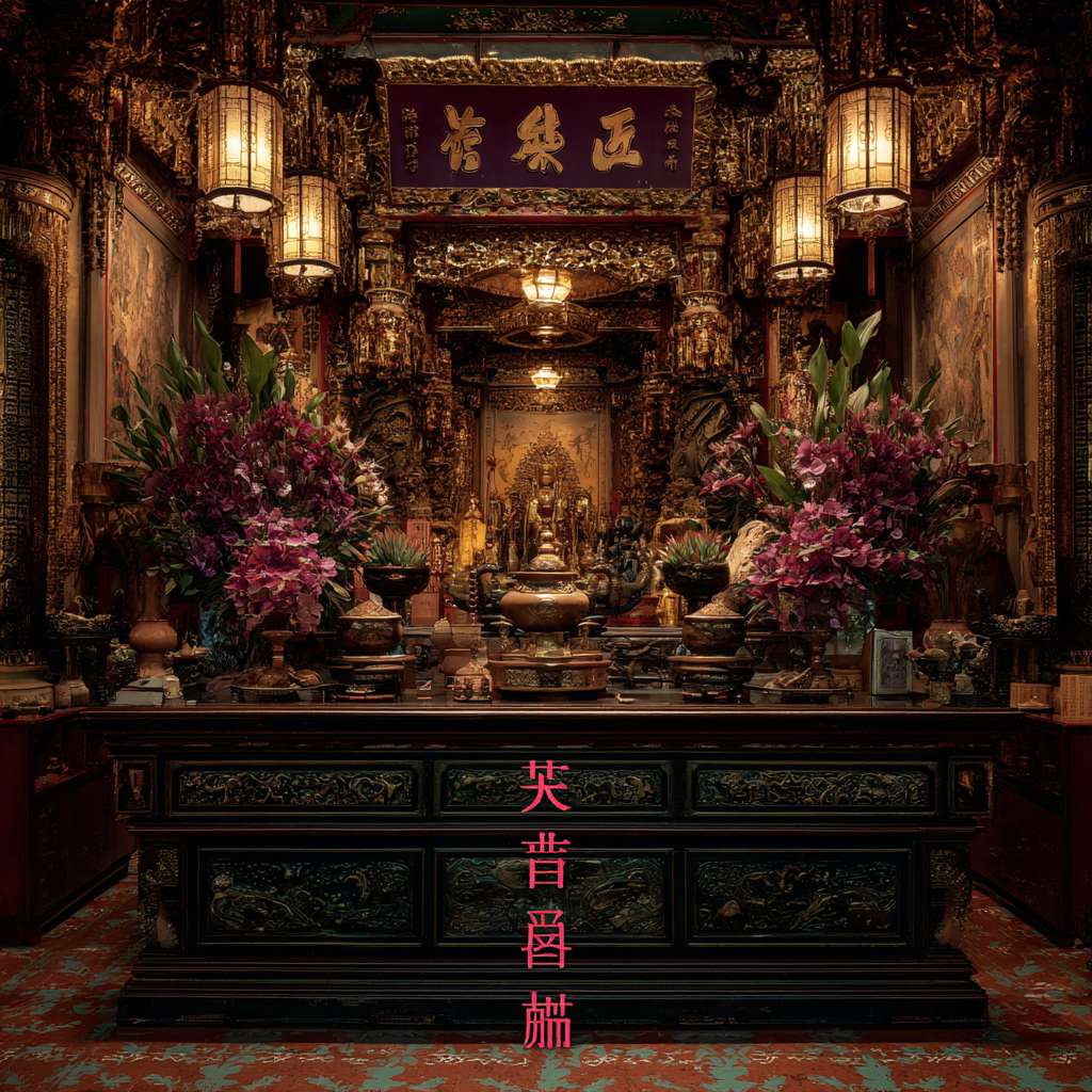 朝拜仪式感 --ar 1:1 --v 7 --stylize 100 --fast --no 水印