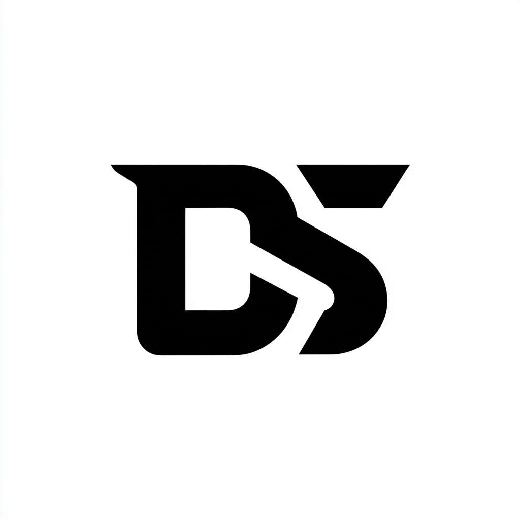 由字母D和S组成的方形logo --ar 1:1 --v 7 --stylize 100 --fast --no 水印