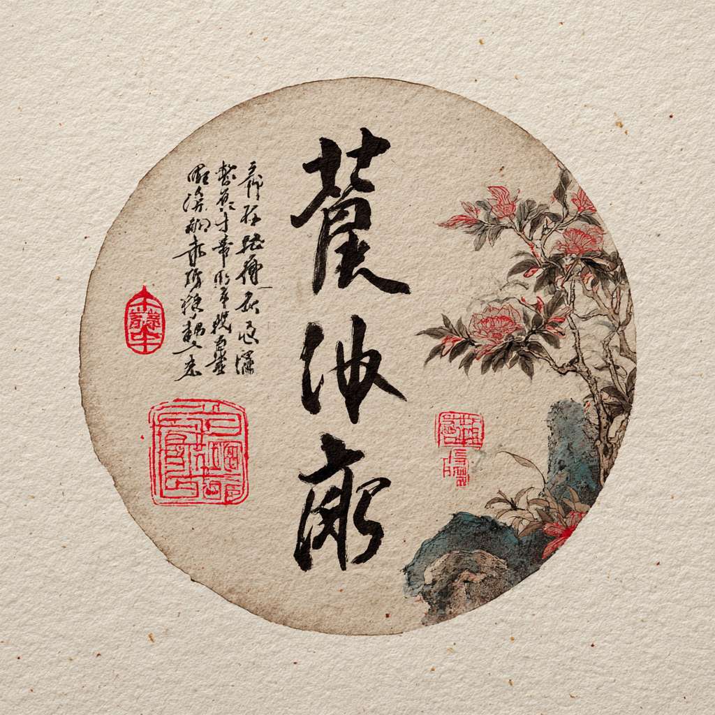 恒源祥要做一个小宇宙频道，需要生成头像，名字是「祥谈Haipai」 --ar 1:1 --v 7 --stylize 100 --fast --no 水印