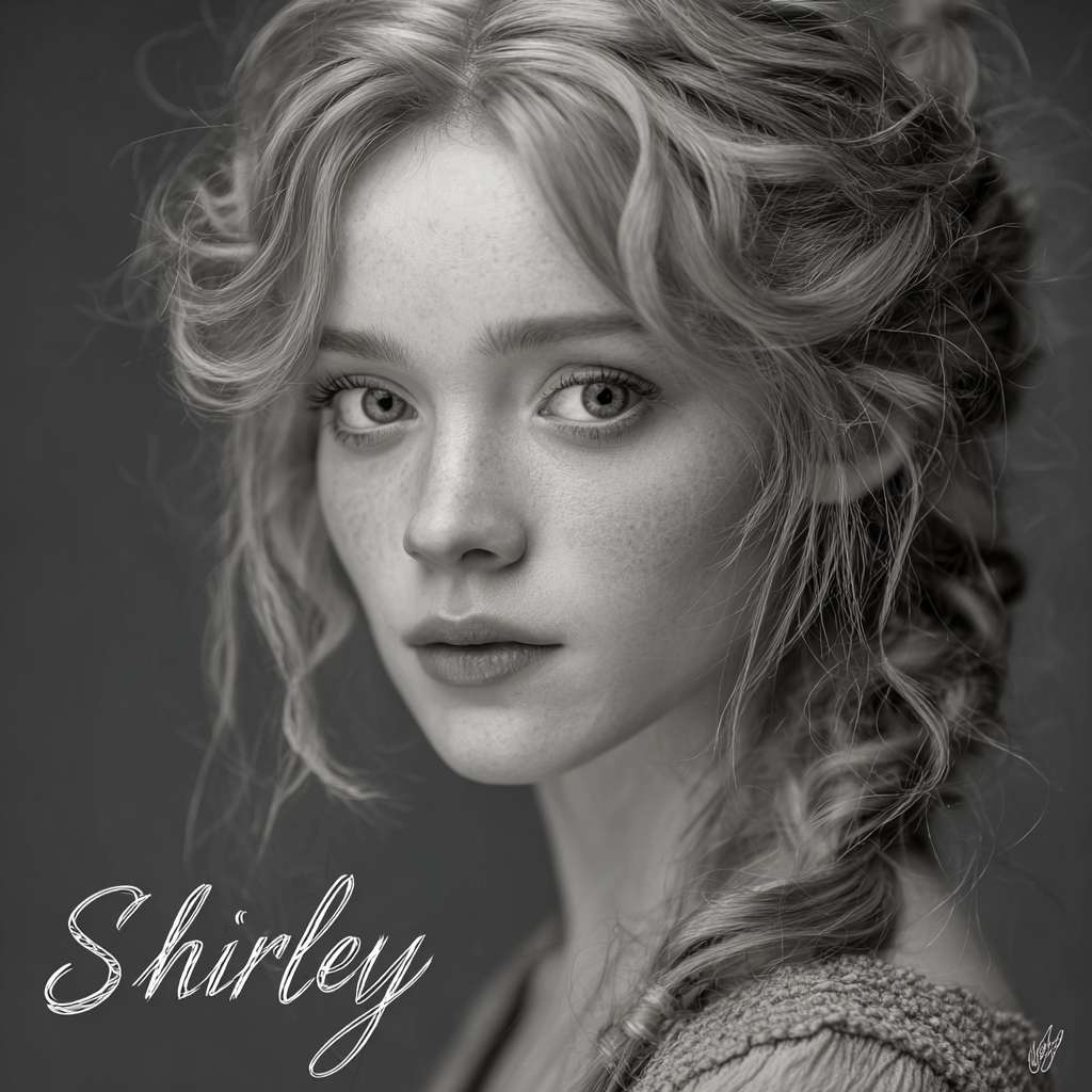 我的名字是Shirley 也加入更好 --ar 1:1 --v 7 --stylize 100 --fast --no 水印