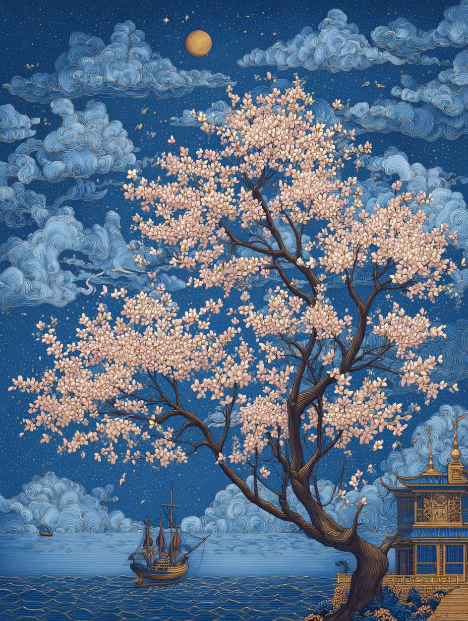 中秋节海报背景图 --ar 3:4 --v 7 --stylize 100 --fast --no 水印