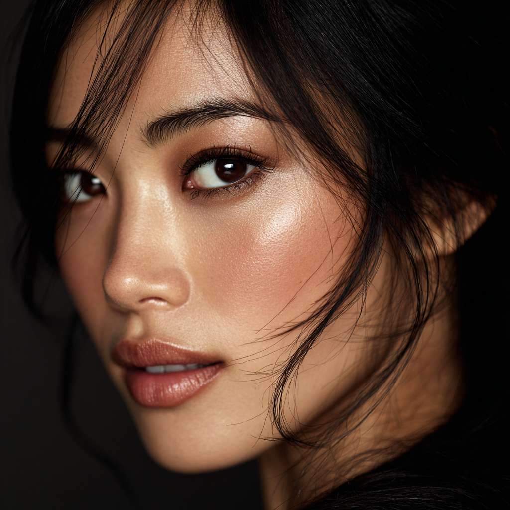 Asian beauty, fine skin, sexy, high resolution, professional photograph --ar 1:1 --v 7 --stylize 100 --fast
