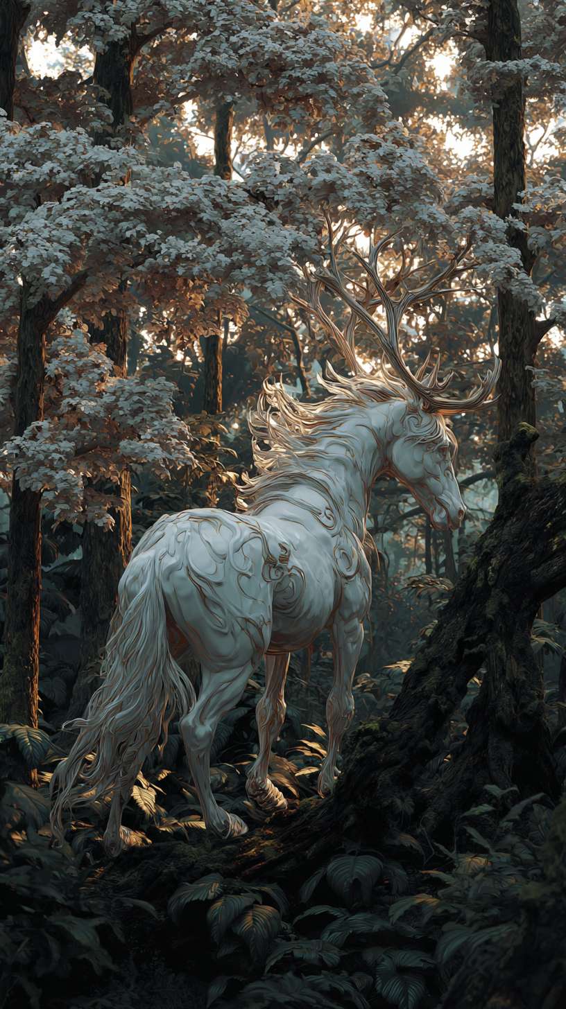 八骏图 --ar 9:16 --v 7 --stylize 100 --fast --no 水印